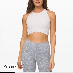 Lululemon Always Aligned Bra 4 Light Chrome
